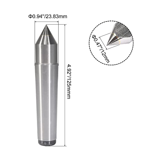 Centro muerto mitrado MT3 Carburo para torno 60° miniatura 2