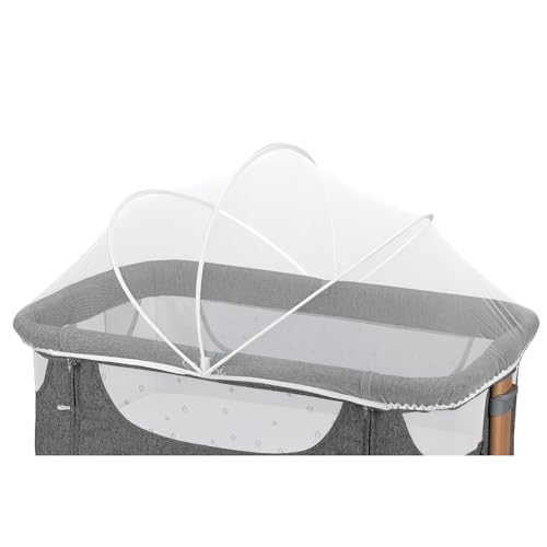 Momi SMART Bed 4-in-1 Kinderbeistellbetten bis 15 kg, Beistellbett für Babys mit Matratze, Höhenverstellbar