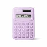 Calculadora Eletrônica 8 Dígitos Energia Solar para Escola Escritório Contabilidade Teclas Suaves Visor Grande (Roxo)