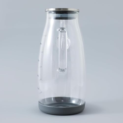 Image of The Better Home Glass Oil Bottle Dispenser 1000 ML (1Pcs) Large Glass Oil Dispenser Bottle with Lid | Leakproof Glass Oil and Vinegar Dispenser with Measurement | Olive Oil Bottle Dispenser