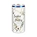 Herz & Heim® Seccodose 200ml mit personalisierter Banderole zur Hochzeit, Motivwahl, Geschenkidee (Blumen polygon)