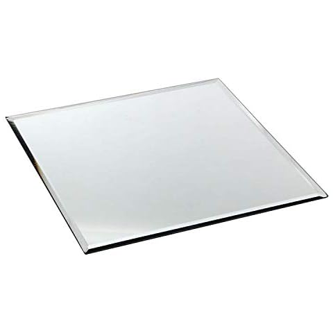 25cm Square Candle Mirror Plate - Pack of 6 Cover