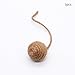 5 Pieces Cat Toys Sisal Ball Long Rope Teasers Self Play Bite and Wear Resistant Cat Interactive Toy Handmade Cat Rope Ball, 4.5cm Yellow
