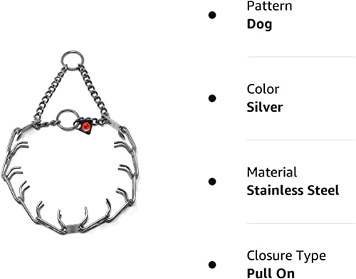 Herm Sprenger Stainless Steel Prong Dog Training Collar Ultra-Plus Pet Pinch Collar No-Pull Collar for Dogs Anti Pull Training Collar Made in Germany 3.2mm x 23in Medium - Thumbnail 7