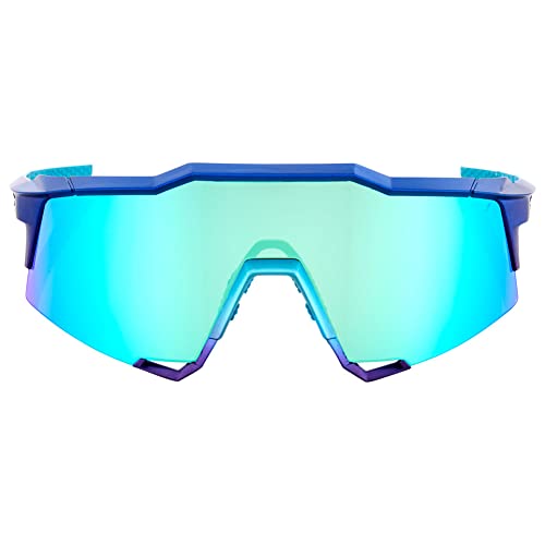 Image of 100% SPEEDCRAFT Sport Performance Cycling Sunglasses MATTE WHITE - HiPER Silver Mirror