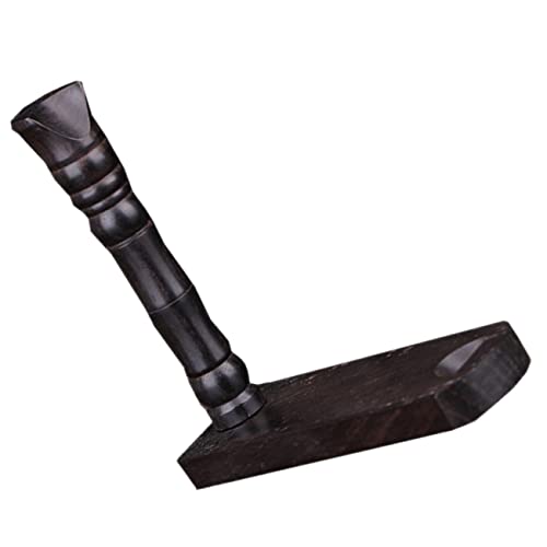 HEALLILY Ebony Wooden Flute Display Rack Elegant Flute Collection Stand for Storage and Showcasing Wooden Flute Holder for Music Lovers and Collectors