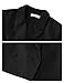 Luvamia Womens Fashion Lapel Cropped Blazer - Business Casual Open Front Black Blazer - X-Large / Size 16-18