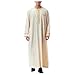 Arab Costume for Men Meditation Robe Tunic Thobes Jubba Muslim Mens Caftan Sackcloth Prayer Kaftan Night Gown Nightgown Shirt Men's Sleep Gowns Long Nightshirts A-Beige