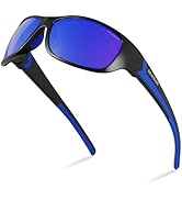 DEAFRAIN Polarized Sports Sunglasses for Men Women Driving Fishing Cycling Running UV Protection