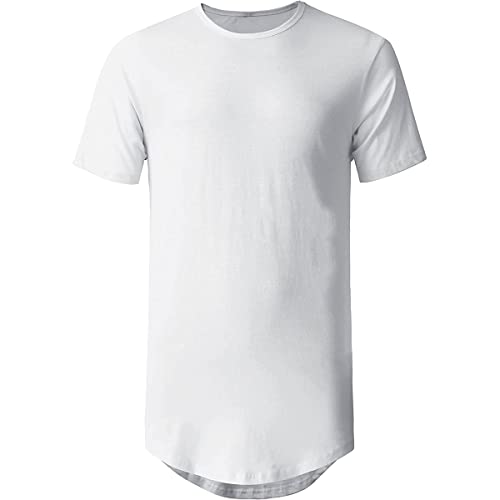 Kit 3 Camisetas Masculinas Oversized Long Line Slim Fit