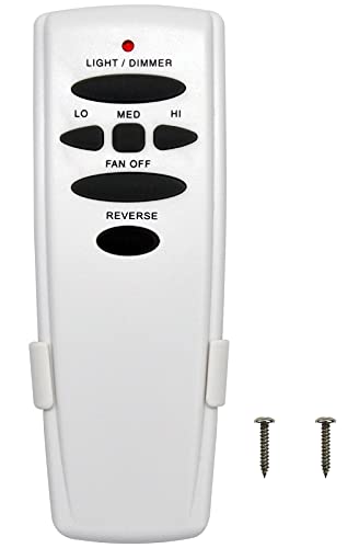 CENMING Replacement Remote for Hampton Bay Hunter Ceiling Fan Remote Control,303.9MHz w/Reverse Light Dimmer 3-Speed Wall Mount,for UC7078T CHQ7078T CHQ8BT7078T L3H2010FANHD Fan-HD HD6(Remote Only)
