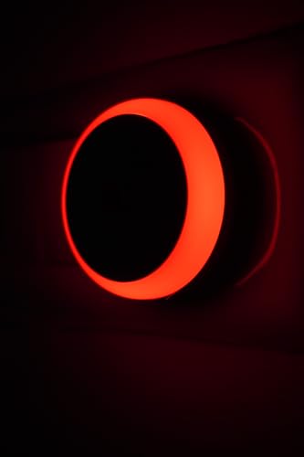 Image of HOARD Polycarbonate 0.5W Led Plug in Smart Night Lamp with Automatic Sensor Smart LED Night Lamp -(Reging Red) Pack of 1