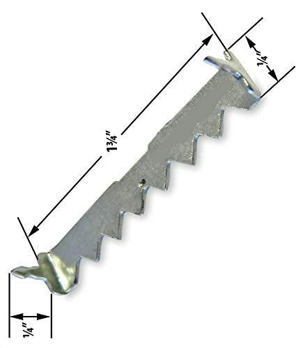 Image of 20 Pack 1-3 /4 inch Nailess Sawtooth Hangers Zinc Plated
