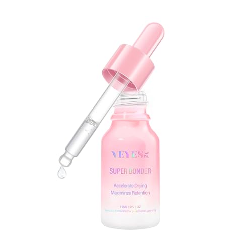 VEYES INC Super Lash Bonder for Eyelash Extensions. Glue Accelerator, Lash Sealant, Adhesive Companion, Reducing Glue Fumes and Extending Eyelash Retention Time. Professional Eyelash Supplies 15ml