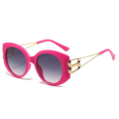 Lunettes de soleil ovales rétro grand cadre pour femmes et hommes tendance UV400
