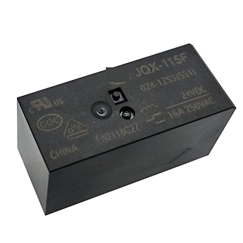 Relés HF JQX-115F-024-1ZS3 de 8 pines y 16A para control de circuitos de 24V