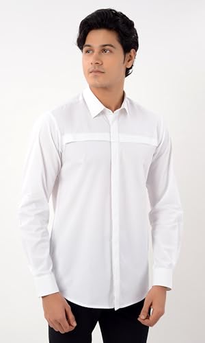 Image of Men's Solid Slim Fit Shirt