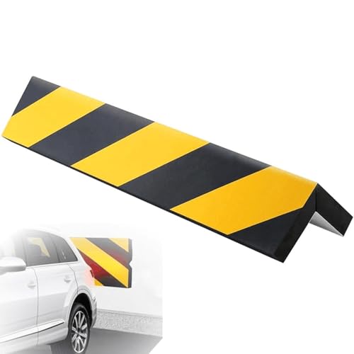 Parachoques de protección de aparcamiento – Esponja de espuma de 15,75 x 5,91 x 0,59 pulgadas | Protector de bordes de pared | Protector de pared parachoques de esquina a rayas para columnas de garaje