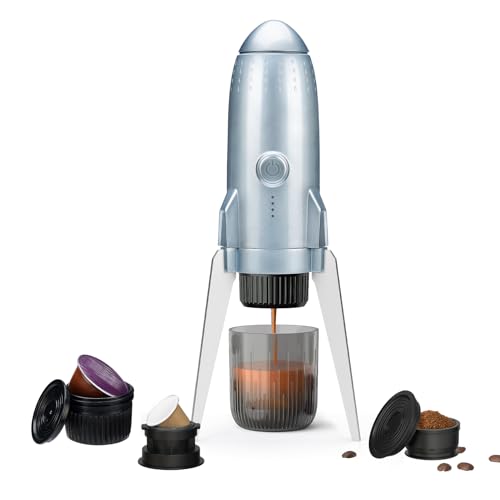 Image of Portable Coffee Maker for Nespresso /Dolce Gusto Pods&Grounds