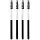 WOLMIK Wimpernbürste, 4 Stück Augenbrauenbürste, Augenbrauenpinsel, Wimpernkamm, zum Modifizieren von Augenbrauen und Wimpern, Make-up-Tools