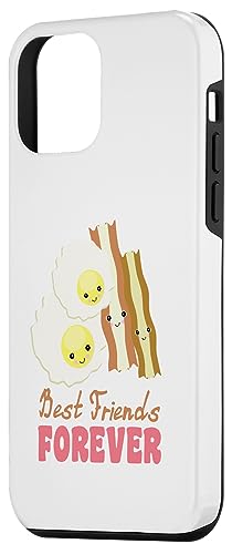 Image of iPhone 12 mini Cute Kawaii Eggs and Bacon BFF Best Friends Forever Case
