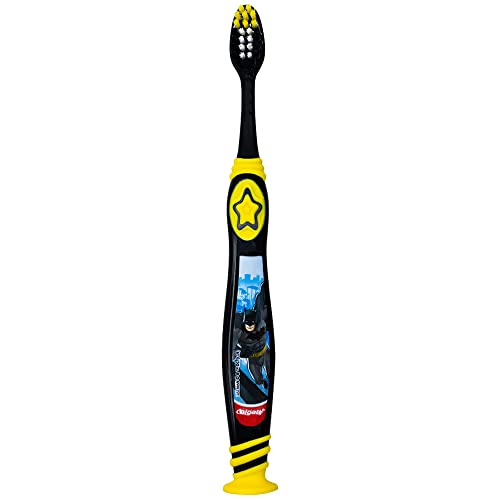 Colgate Batman Toothbrush for Children with Suction Cup, Kids 5+ Years Old, Extra Soft (Colors Vary) - Pack of 2 - image 5