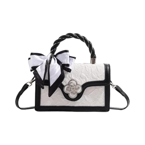 Sac cartable élégant pour dames avec rabat et motifs fleuris vintage