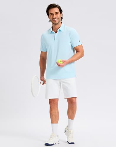 Image of Obla Mens Golf Shirt Short Sleeve Dry Fit Moisture Wicking Performance Athletic Casual Work Collared Polo Shirts for Men