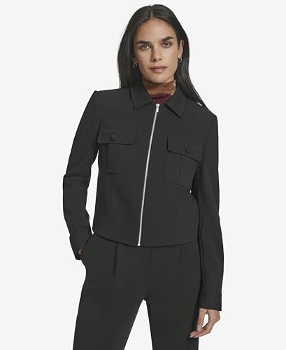 Calvin Klein Women's Zip Front Dress Jacket2