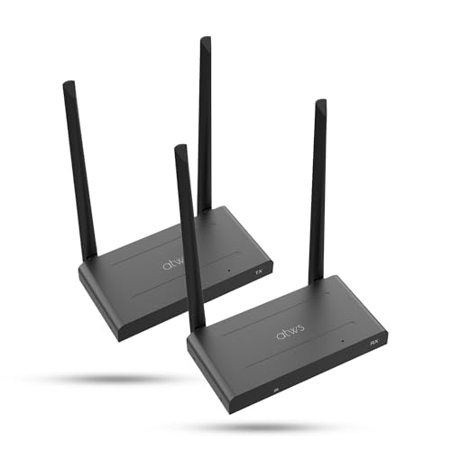 ATWS Advance Technology Workshop Wireless HDMI Transmitter and Receiver Kit 4K HDMI Extender 164ft Range ExtendBox Duo Plug and Play for Streaming and Presentations