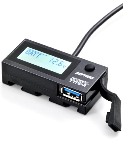 Amazon.co.jp: デイトナ(Daytona) バイク USB電源 防水 電圧計 USB-A