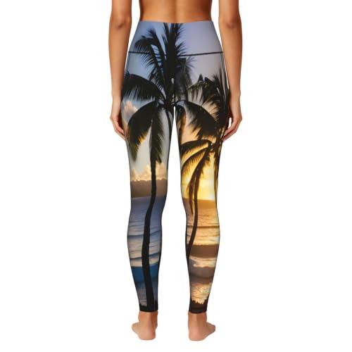 Pantalones de yoga para mujer ropa deportiva elástica con bolsillos para fitness 4