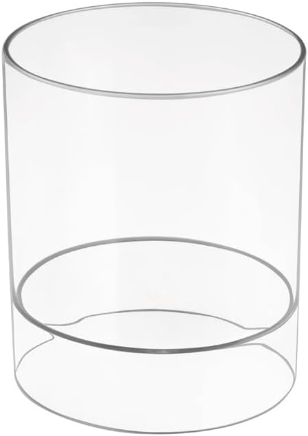 iDesign Clarity Collection Hair Accessories Organizer Canister, Clear | 6" x 6" x 7"