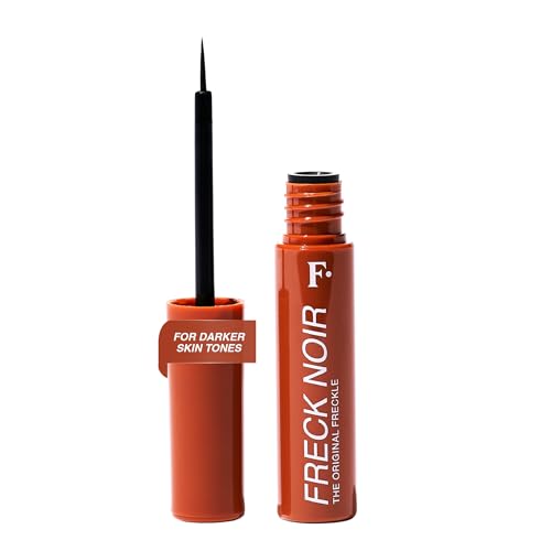 Freck NOIR Freckle Pen 3.15ml | Original Faux Freckles Makeup Buildable Natural Sun-Kissed Finish Long-Lasting | Clean Vegan Formula Ultra-Fine Brush Tip | Medium/Dark Skin Tones