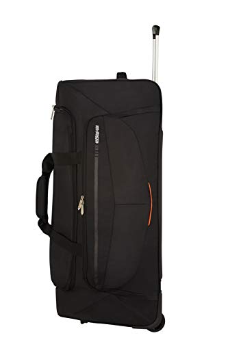 American Tourister Men Duffle with Wheels 80, Black (Black), Centimeters