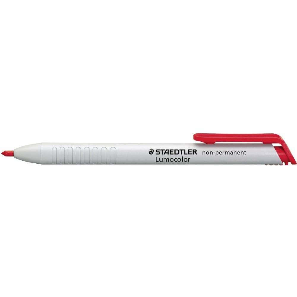 STAEDTLER 768N Lumocolor non-permanent omnichrom Trockenmarker wasserlöslich, 3,0mm, rot, 1 Stück (1er Pack)