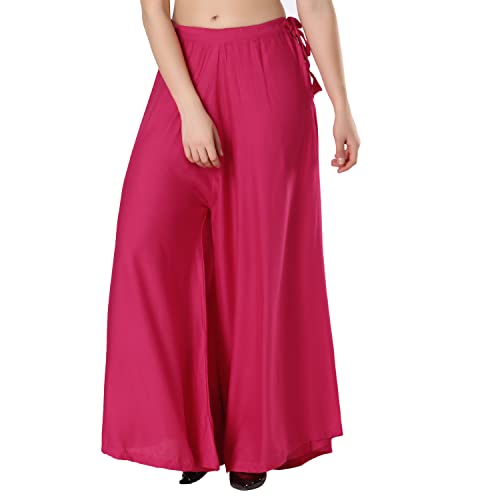 Image of Super Soft Flared Solid Rayon Sharara In 10 Attractive Colours For Women's And Girl's