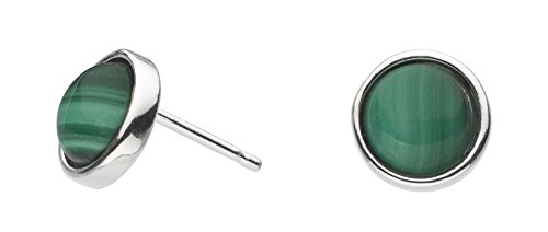 Preisvergleich Produktbild Dew Ohrstecker aus Sterlingsilber mit Malachit, rund