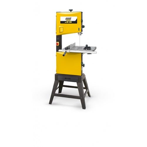 FEMI JOB LINE FM28-194 - Sierra de Cinta Vertical para Madera - Corte Máximo 224x345mm - Motor de 1100W - Mesa de Hierro 545x400mm - Cambio de Hoja sin Herramientas - 3 Conexiones de Aspiración