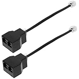 DIYEAH 2 Cables Adaptadores De Teléfono Adaptadores De Línea Telefónica Analógica Cables De Teléfono Cable De Línea...