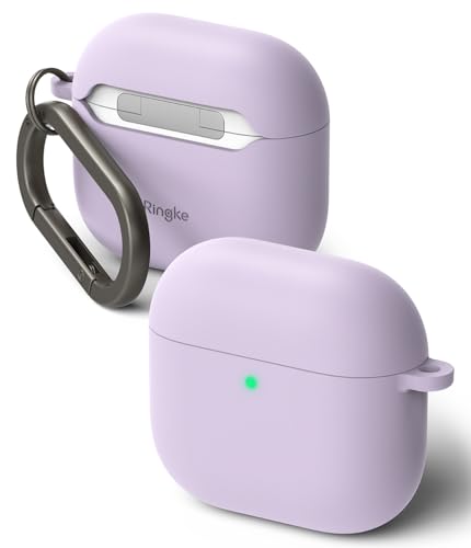yRingkezAirPods 4 P[X SILICONE CASE tVRf ϏՌ Ռz h~ h~ yʃP[X _P[X یP[X Czی Cz GA[|bY4 (Jrit) - Light Purple
