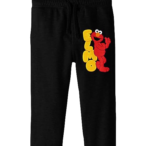 Sesame Street Core Elmo Graphic Boy's Black Jogger Pants2