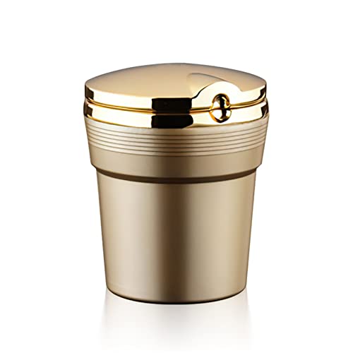 Knfut Home Ashtrays， Universal Car Ashtray Cover Creative Personality Covered Car Inside The Car Multi-Function Car Supplies New Metal Ashtray (Color : B) #TOP5