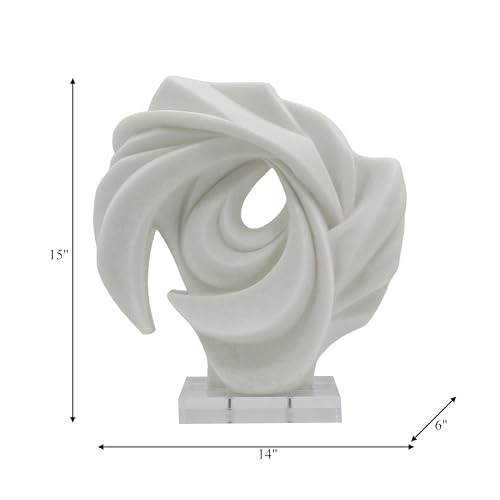 Escultura abstracta de remolino para decoración de hogar miniatura 4