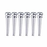 - Silver Acoustic Guitar String Pegs with Classic Round Head Design - Durable Replacement Parts for String Stability & Enhanced Sound (3cm/1.18in)‌