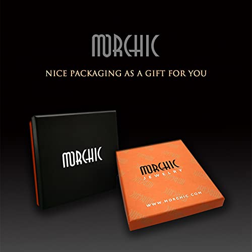 Morchic Gold Obsidian Natural Gemstone Stretch Bracelet For Women Men Unisex, Genuine Energy Stone 8Mm Beads, Classic Simple Design Cuff Birthday Gift 7.5 Inch thumb #5