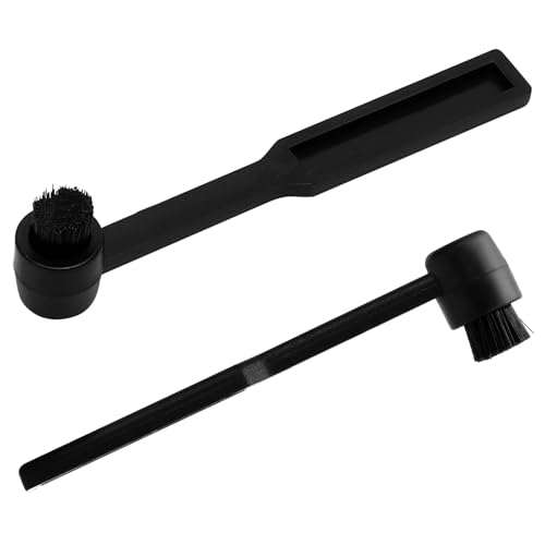 2pcs Vinyl Record Cleaning Brush & Stylus Cleaner, Carbon Fiber Turntable Stylus Cleaner Brush Anti-Static Stylus Brush Record Player Needle Brush for Record Turntable Needles Cleaning