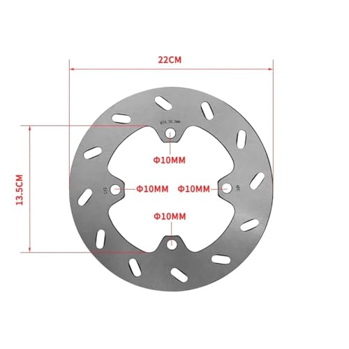 Disque de frein avant robuste en acier traité pour CF250SR-FUN