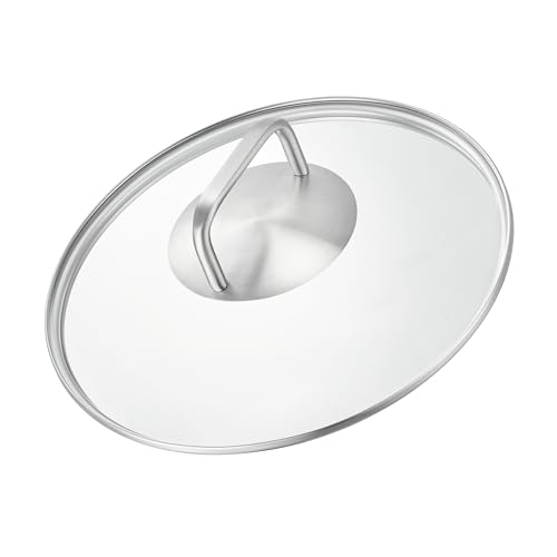 SILBERTHAL Tapa cazuela 20 cm - Tapadera de cristal y acero inoxidable para cazuelas, ollas, cacerolas y sartenes