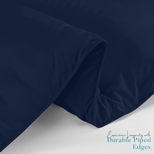 Utopia Bedding Comforter Duvet Insert, Quilted Comforter with Corner Tabs, Box Stitched Down Alternative Comforters King Size (Navy)